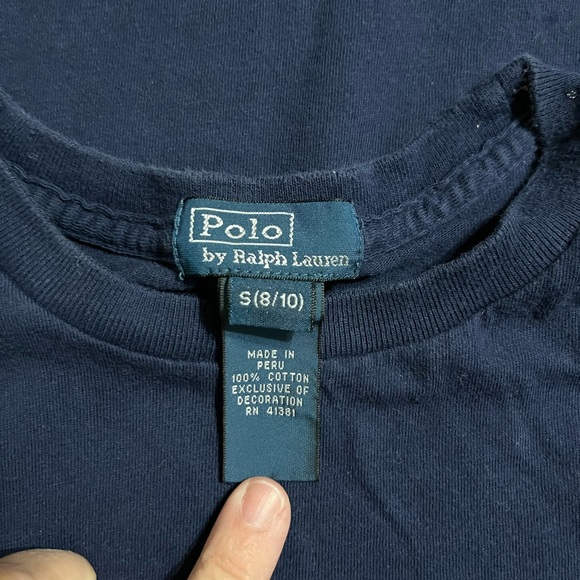 Ralph Lauren Boy’s Navy Tee - Picture 4 of 4